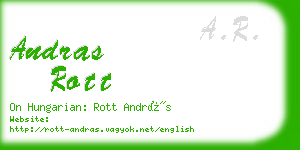 andras rott business card